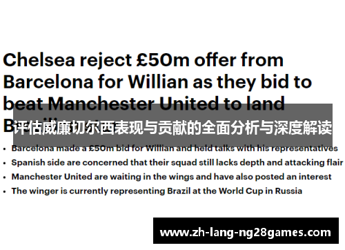 评估威廉切尔西表现与贡献的全面分析与深度解读